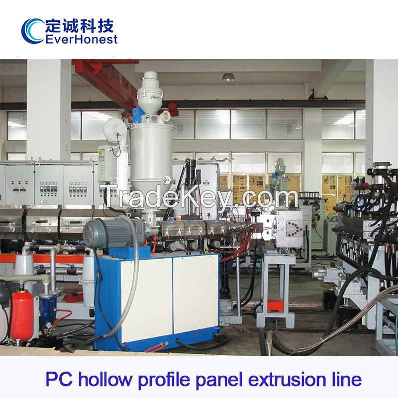 Pc Hollow Profile Panel Extrusion Line