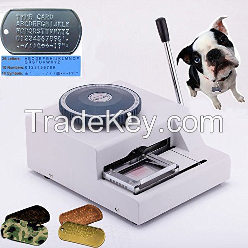 Dog Tag Machine 52D Manual Metal Name Embosser Engraver Machine 