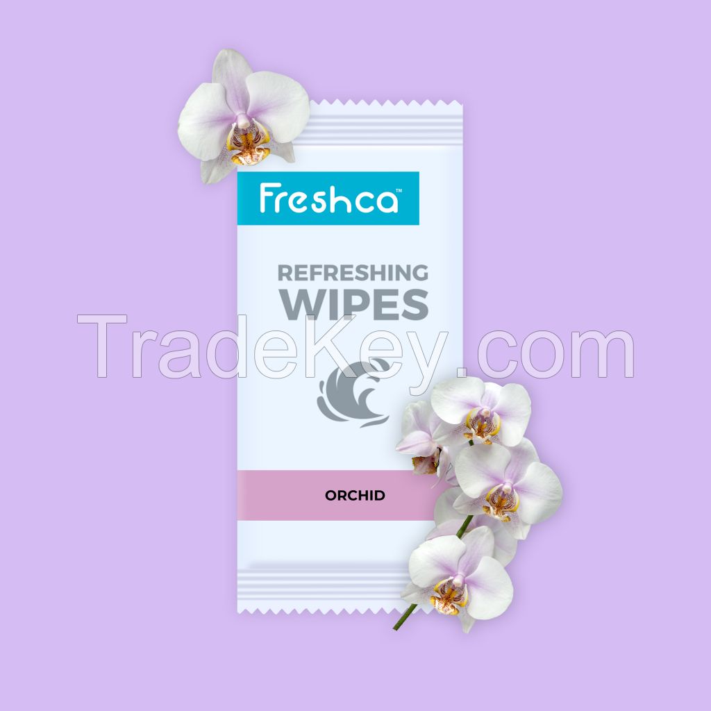Freshca Refreshing Wet Wipes Orchid-20Pcs