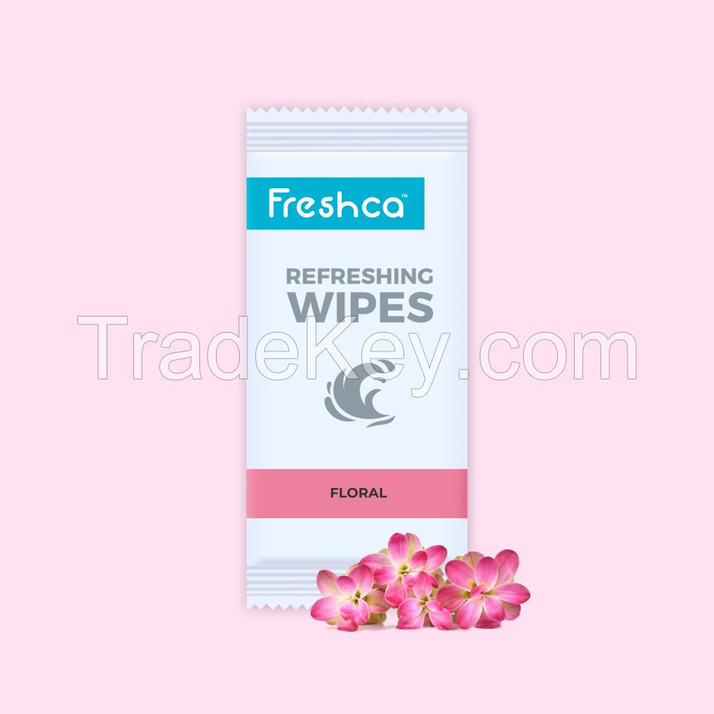Freshca Refreshing Wet Wipes Floral- 20Pcs