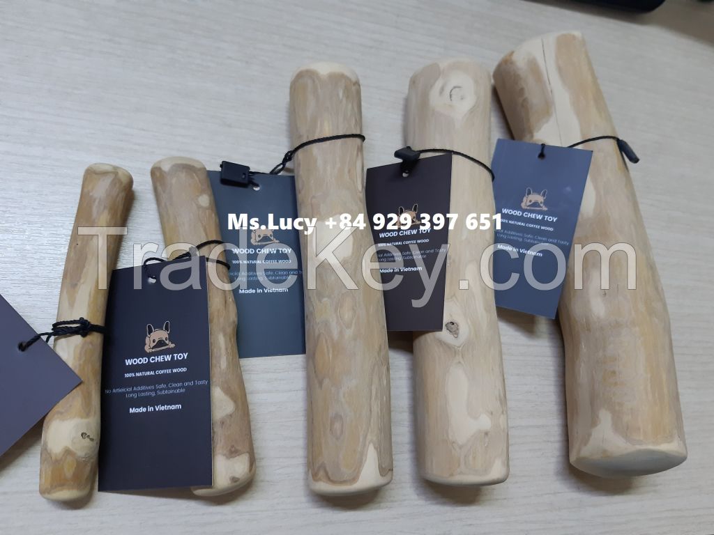 Coffee Wood Chew/ Dog Chew Stick/ Dog Chewtoy The Best Pet Toys for Your Pet Ms.Lucy +84 929 397 651