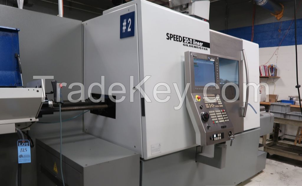 DMG GILDEMEISTER MODEL SPEED 20-11 LINEAR 11-AXIS SWISS CNC TURNING CENTER