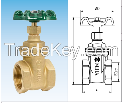 Brass gate valve - Made in Vietnam