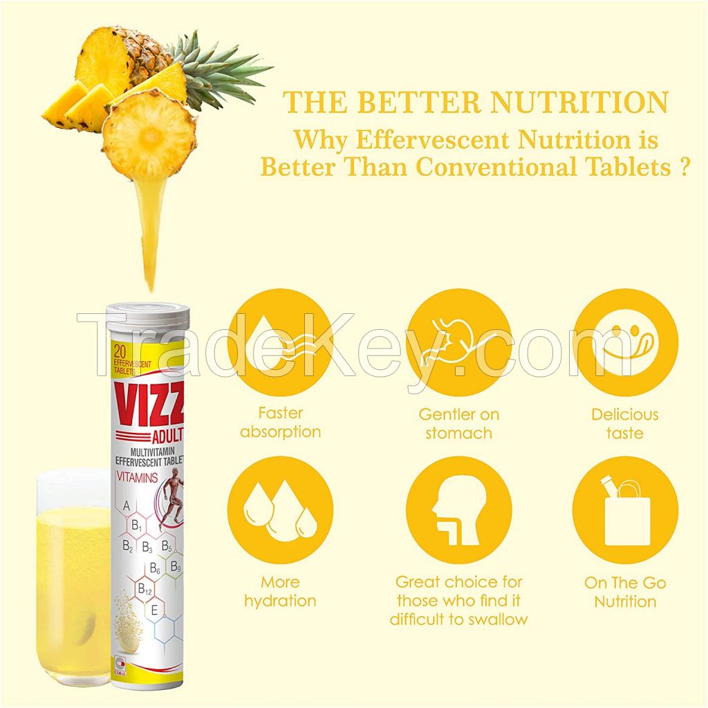 Buy Coral's Vizz Adult Multivitamin Effervescent, 20 Tablets Online