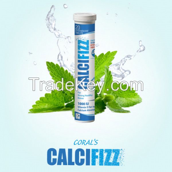  Coral's Coralium Calcium And Vitamin Effervescent, 20 Tablets