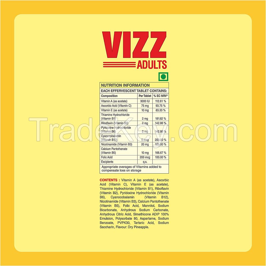 Buy Coral's Vizz Adult Multivitamin Effervescent, 20 Tablets Online