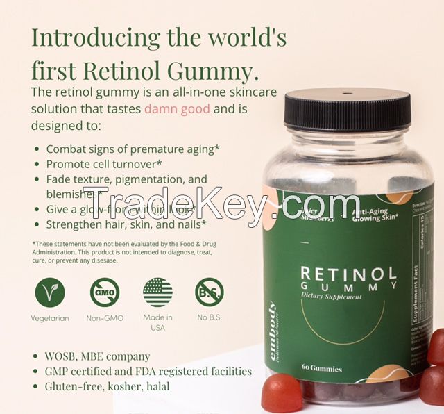 [JCBeautyTheory] The Retinol Gummy 60's Strawberry Flavored                                  