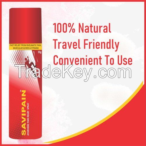 SAVIPAIN AYURVEDIC PAIN RELIEF SPRAY- 55g, Pontika, Non prescription