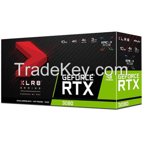 Wholesales PNY Technologies GeForce RTX 3080 XLR8 Gaming UPRISING EPIC-X RGB Triple Fan Edition Graphics Card