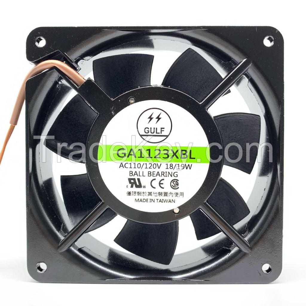 Made in Taiwan 120x120x38 2Ball 110V/220V AC Fan