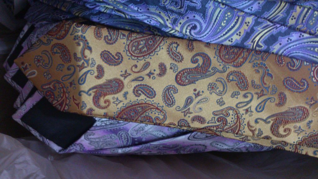 paisley design necktie