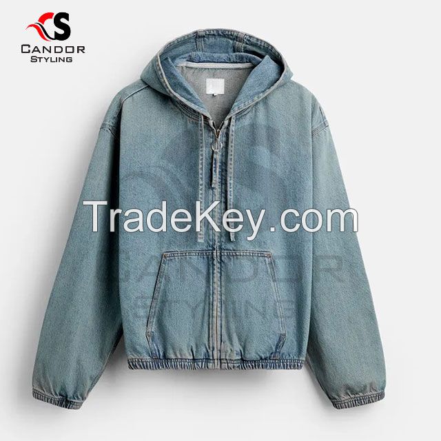 Denim Hoodies Customizable