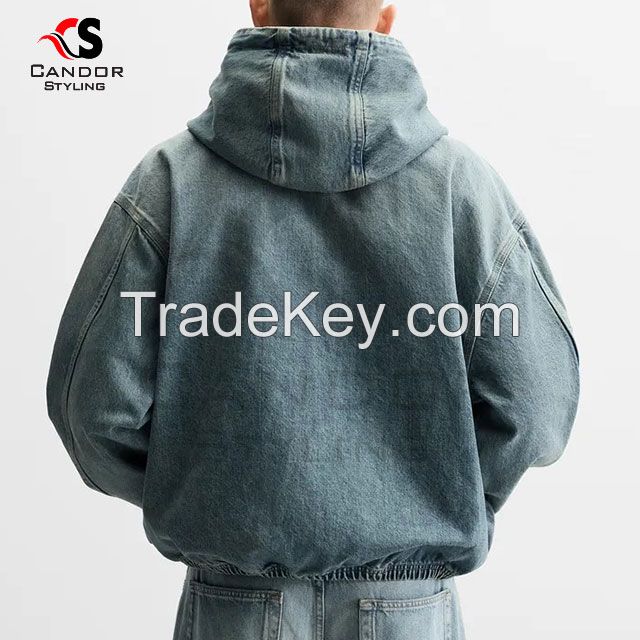 Denim Hoodies Customizable