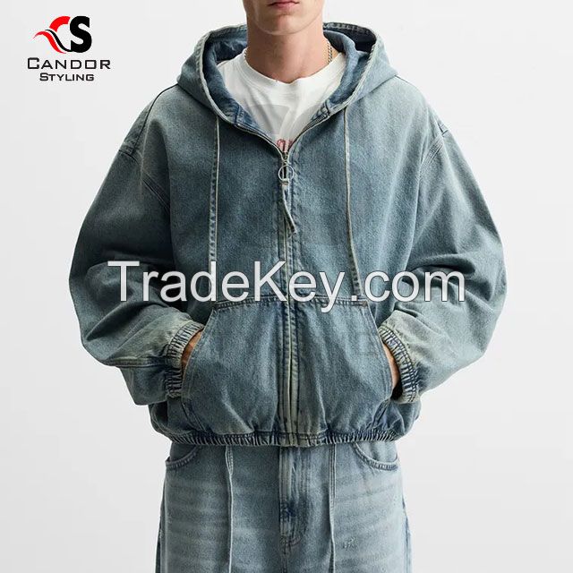 Denim Hoodies Customizable