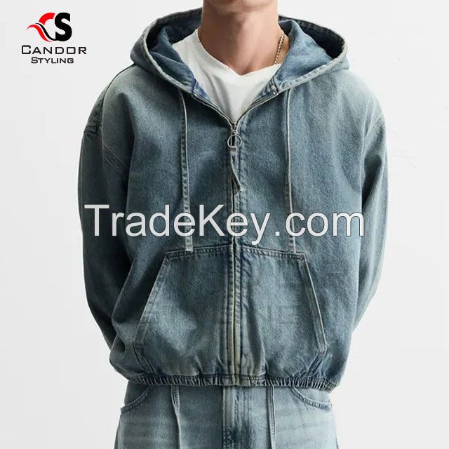 Denim Hoodies Customizable