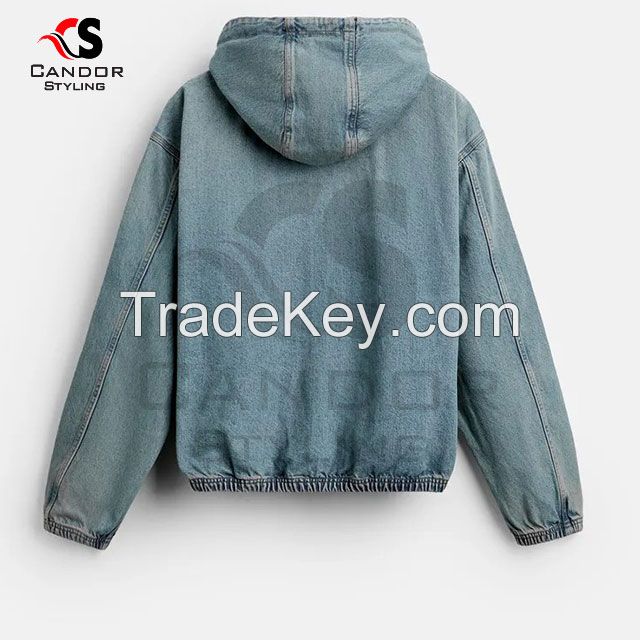 Denim Hoodies Customizable