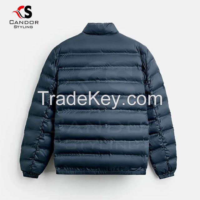 Winter Navy Blue Premium Black Puffer Jacket 