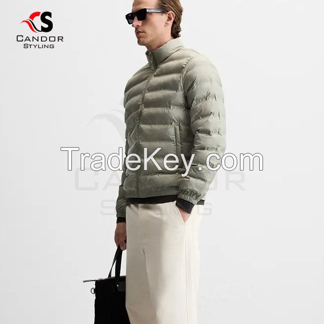 Plain & Simple White Puffed Jacket 