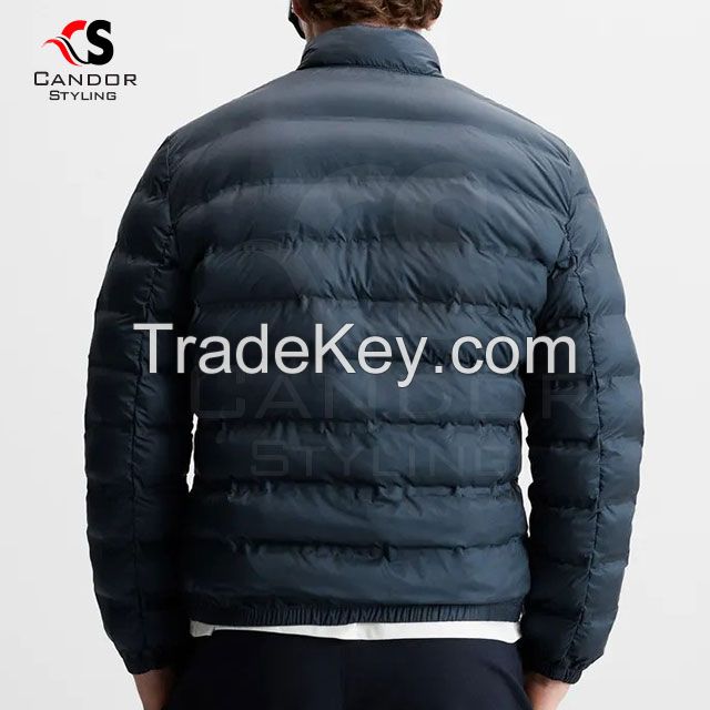 Winter Navy Blue Premium Black Puffer Jacket 