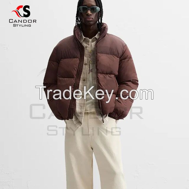 Stylish Premium Maroon Puffer Jacket 