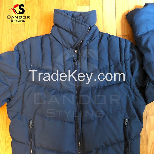 Winter Navy Blue Premium Puffed Heavy Jacket 