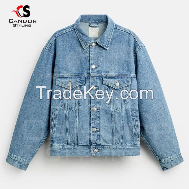 Plain Light Weight Denim Jackets for Men & Women