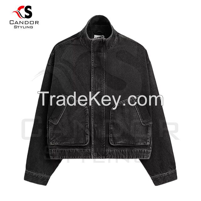 Long Sleeves Customizable Denim Jackets for Men & Women