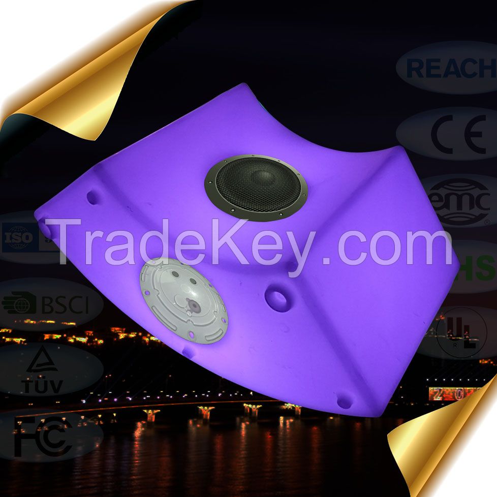 Portable Stereo Speaker Lamp Bluetooth V4.0+EDR LED Baby Stool with V4.0 Bluetooth Stereo Speaker