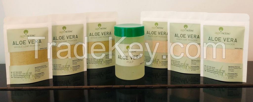 Aloe Vera Gel, Aloe Vera Cubes, Aloe Vera powder