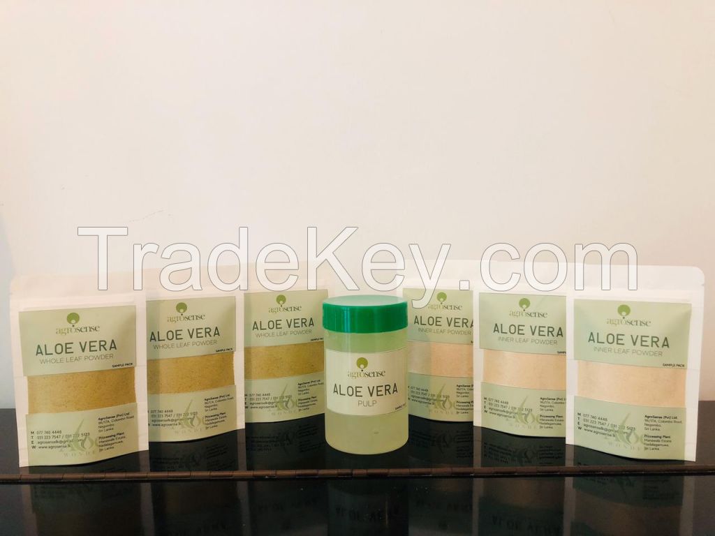 Aloe Vera Gel, Aloe Vera Cubes, Aloe Vera powder