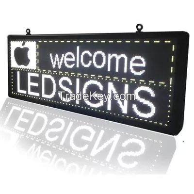 Programmable Car Rear LED Window Display Signs P10 Full Color With WIFI Control