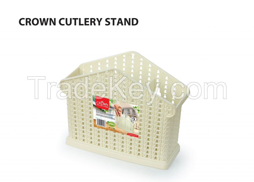 Appollo houseware Crown Cutlery Stand high quality cutlery stand for kitchen washable easy to handle durable plastic stand for kitchen, unbreakable reusable plastic stand for cutlery, spoon and fork hanger, BPA free hanger.