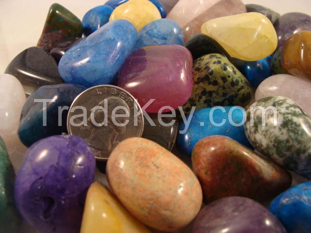 Polished Gemstones Of Mixed Sizes/colors