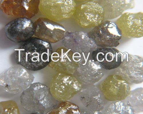 Mixed Color Rough Uncut Diamonds