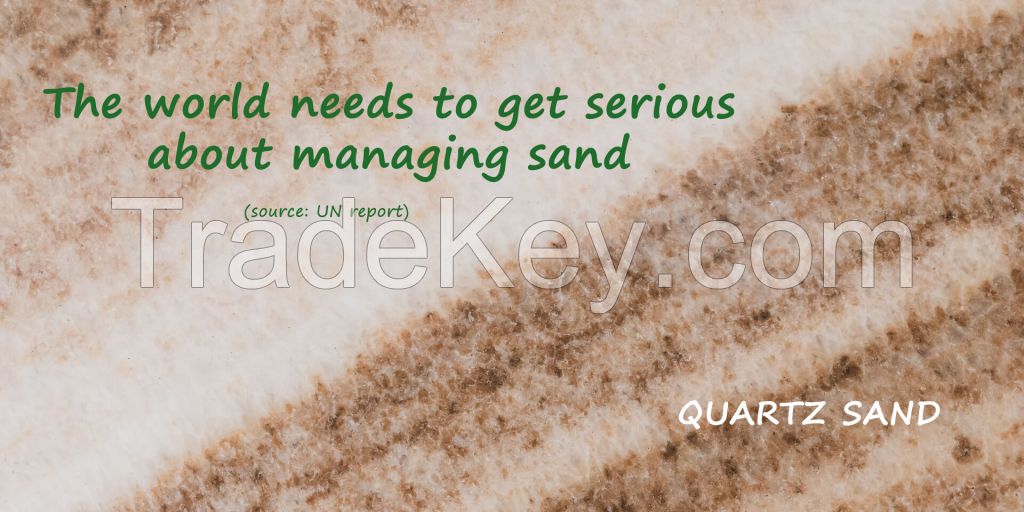 Quartz sand, silica sand 1Mill Tons available