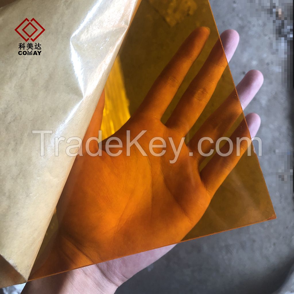 ORANGE Large Size 100% Virgin cast Perspex Plexiglass Acrylic Sheet with Thickness 1.8-30mm