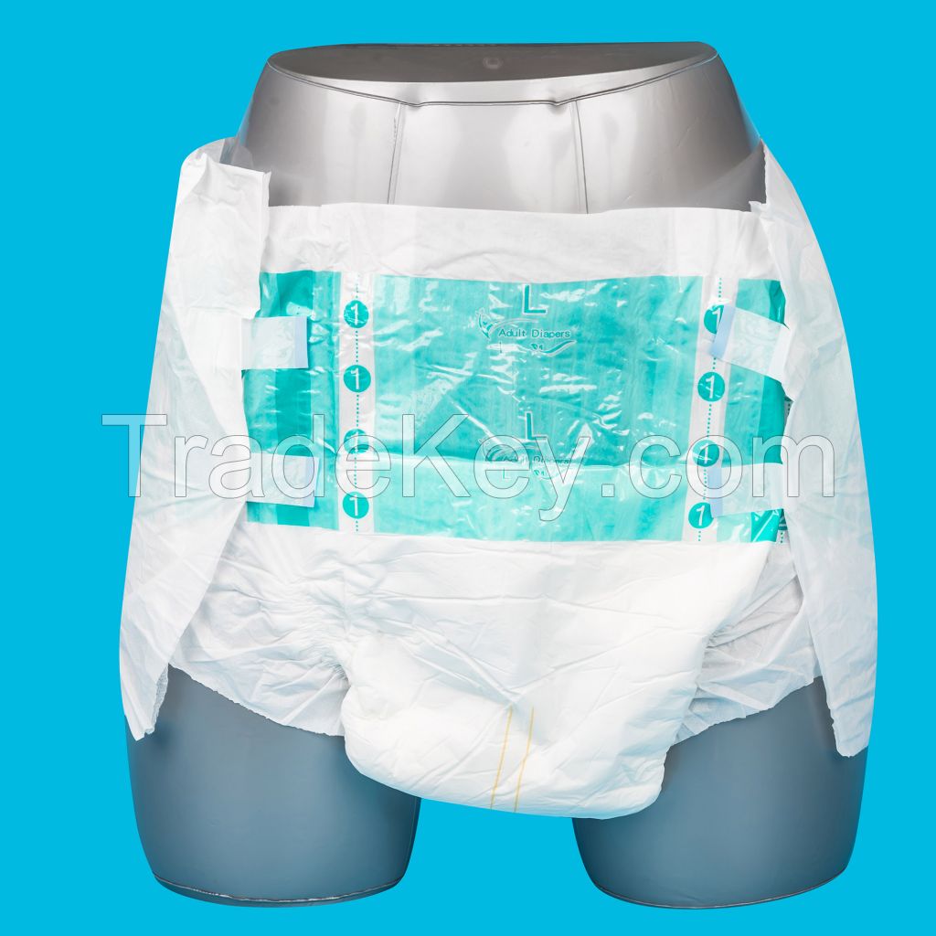 Wholesale Adult Diapers With Tabs Incontinence Disposable Night Briefs Plastic-Backed Adult Diapers