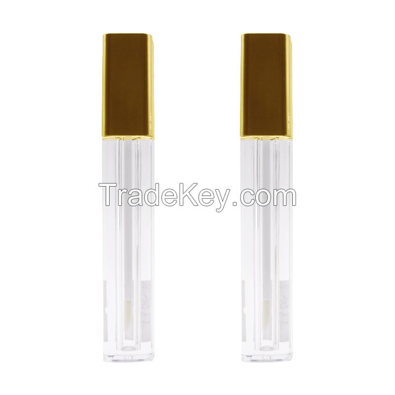 Wholesale Unique Private Label Cute Big Brush Clear Empty Wand Custom Logo Lipgloss Tube