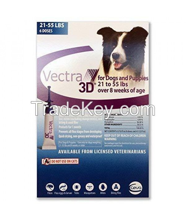 Buy Vectra 3d For Dogs 21 55 Lbs (6 Pack) Online | Petocart
