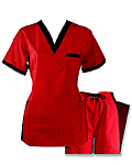 Nursing Uniforms Two Tone Sesigner Set