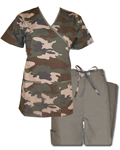 Nursing Uniforms Mock Wrap Designer Set