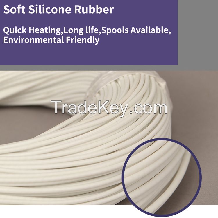 Resistance silicone rubber insulated heating wire