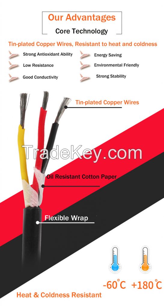 YGCR Silicone rubber insulated and sheathed flexible control cable