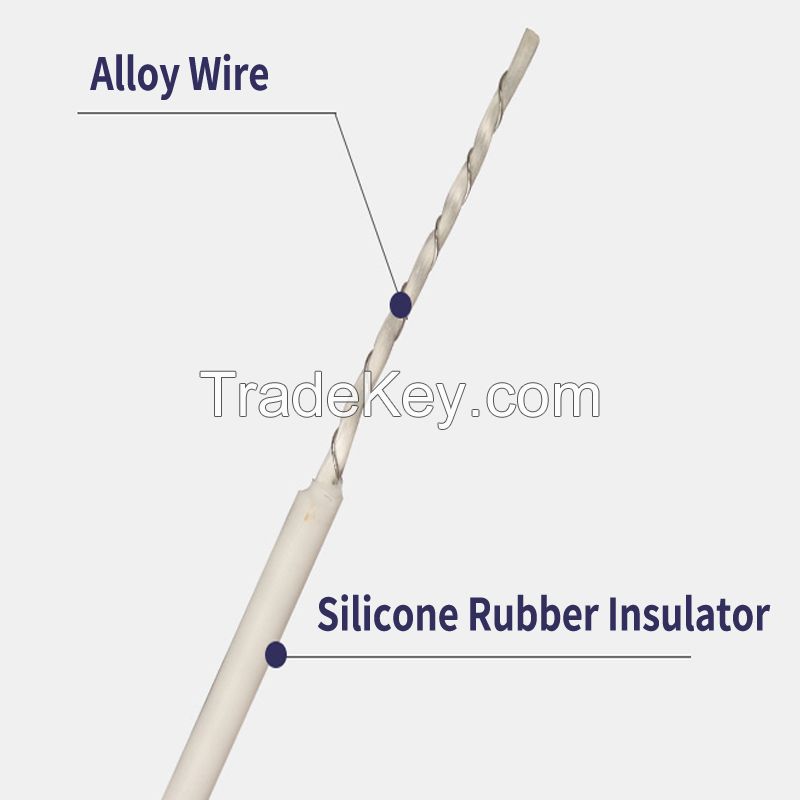 Resistance silicone rubber insulated heating wire