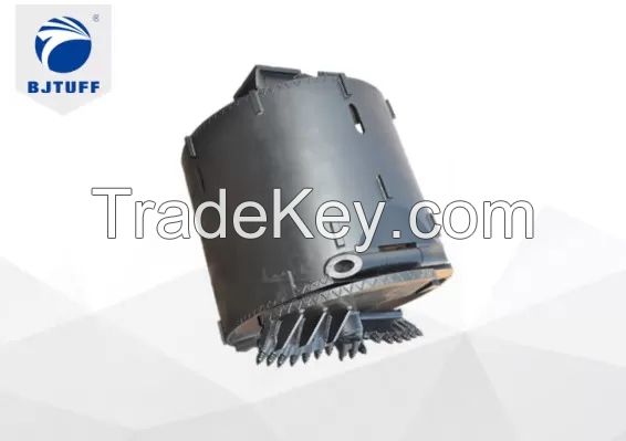 Dia 600mm Construction 6 Rock Teeth Drilling Bucket Rotary Drilling Rig Accessories