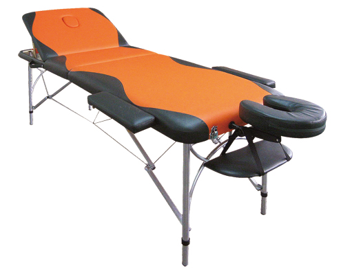 3-section portable aluminum massage table, massage couch, massage bed