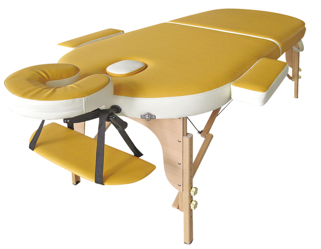 3-section portable wood  massage table, 3-section portable massage bed