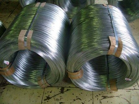 Galvanized steel wire for armoring cable