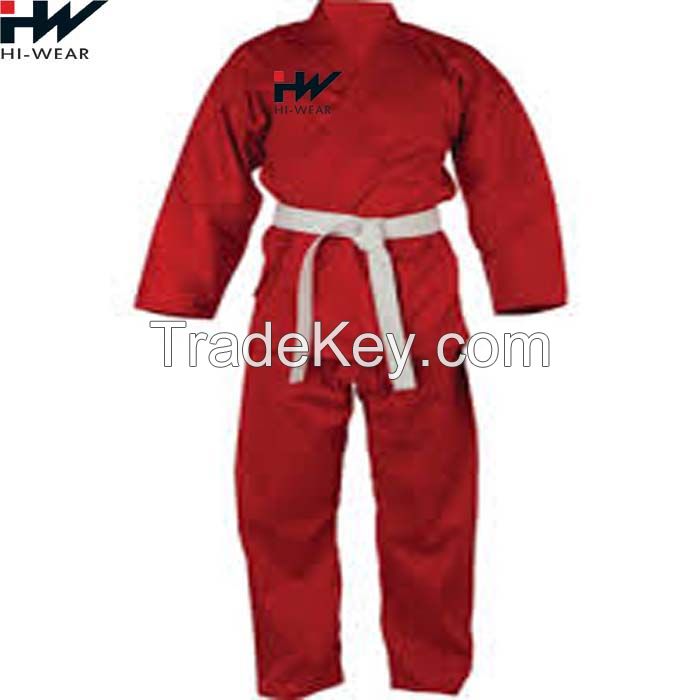 Online Sale Pakistan manufacturer Red Colour Karate Training Uniform