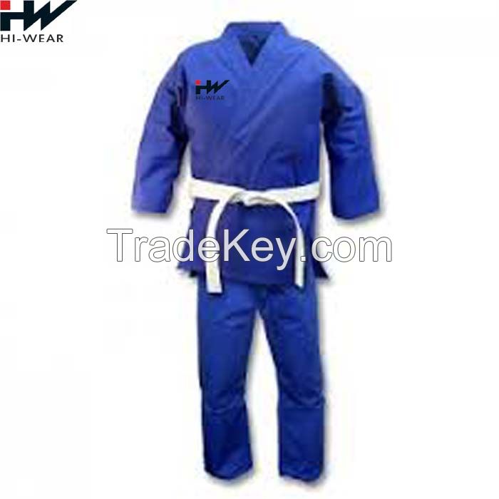 New Style Made By Pakistan Blue Colour Karate Uniforms Customized Hot Selling For Adults With OEM S